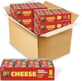 RITZ Cheese Sandwich Crackers Snack Packs, 48ct