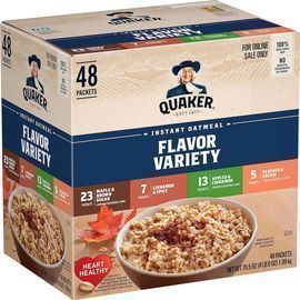 Quaker Instant Oatmeal 4 Flavor Variety Pack - 48ct