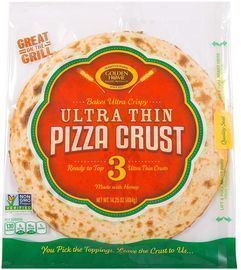 12" Golden Home Bakery Ultra Thin Pizza Crust, 3pk