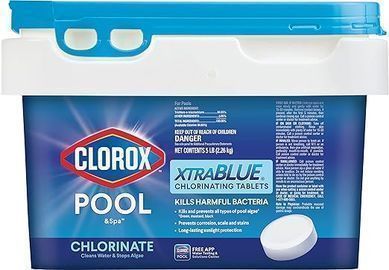 Clorox Pool&Spa XtraBlue 3 Swimming Pool Chlorinating Tablets, 5lb