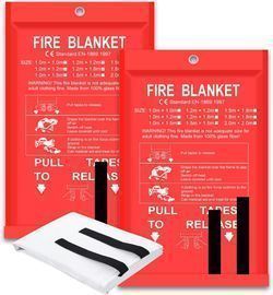 2 Pack 40" x 40" Fire Blankets for Home and Kitchen