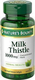 Nature's Bounty 1000mg Milk Thistle Supplement, 50 Count