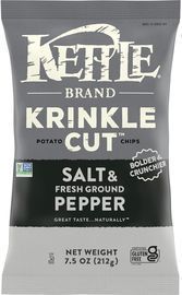 Kettle Brand Krinkle Cut Salt & Fresh Ground Pepper Kettle Chips