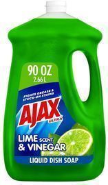 Ajax Ultra Dish Soap - Vinegar and Lime Scent - 90 oz Bottle