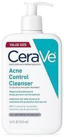 CeraVe 2% Salicylic Acid Acne Face Wash, 16oz