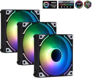 3 Pack of SAMA 120mm ARGB Computer Case Fans