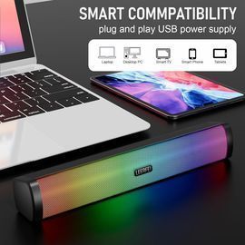 Portable Bluetooth Wireless Speaker W/Colorful Flashing Lights