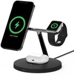 3-in-1 Wireless Charger with MagSafe 15W (Certified Refurbished)