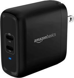 AmazonBasics 2 Port USB C Wall Charger