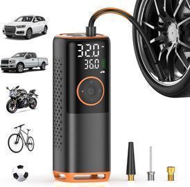 160 PSI Portable Air Pump W/Tire Pressure Gauge