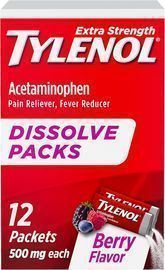 Extra Strength  Tylenol Acetominophen 12-Packs