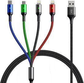 Multi Charging Cable 4A, [5Ft 2Pack] Multi Charger Cord