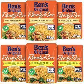 6pk Ben's Original Ready Rice Creamy Four Cheese and Cheddar Broccoli Variety Pack