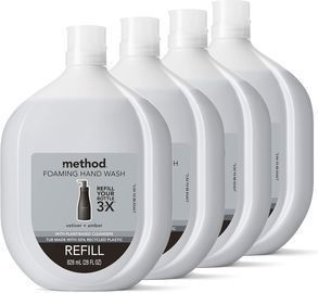 Method Vetiver + Amber Hand Wash Refill, 4pk