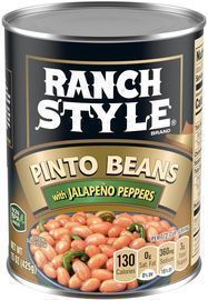 15 Oz Can of Ranch Style Pinto Beans w/Jalapeno Peppers