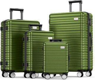 Beow 4 Piece Expandable Luggage Sets with Spinner Wheels