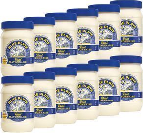 12 Count of Blue Plate Real Mayonnaise, 16 Fl Oz Jars