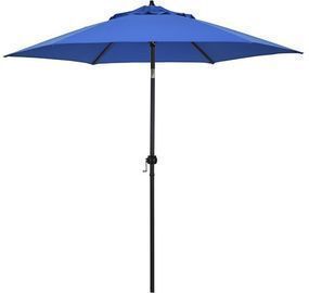 9ft Rd Powdercoated Steel, Crank Open, Push Tilt Patio Umbrella