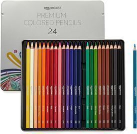 24 Count Amazon Basics Premium Colored Pencils