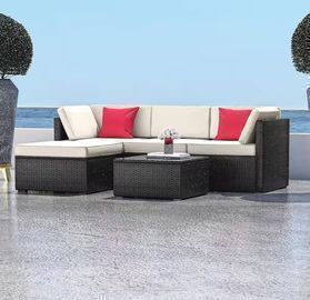 Hearth & Harbor 5 PC Outdoor Sectional Patio Set W/Cushions