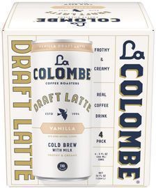 4 Pack of La Colombe Vanilla Draft Latte, 9 Fl. Oz.