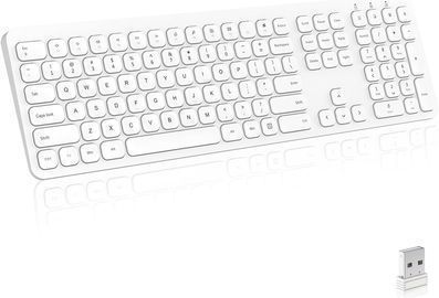 Compact Full Size 2.4G Wireless Computer Keyboard for Windows