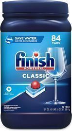 FINISH Classic Dishwasher Detergent Powerball Tablets, 84ct