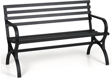 MFStudio Iron Metal Outdoor Garden Patio Bench