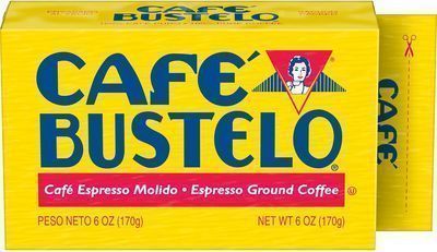 Caf Bustelo Espresso Dark Roast Ground Coffee Brick, 6oz, 12pk