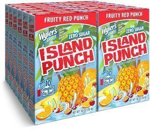 Pack Of 12 Wyler's Light Island Punch Singles To Go