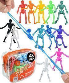 UpBrands 48 Stretchy Halloween Party Favor Toys