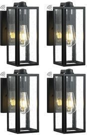 4 Pack of Hard Wired Dusk To Dawn Outdoor Wall Sconce