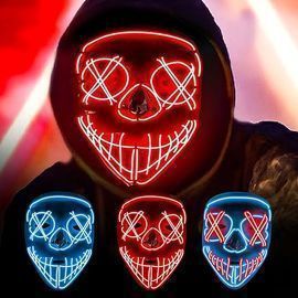 Halloween LED Light Up Mask