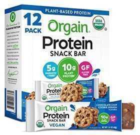 12 Pack of 1.41 Oz Orgain Organic Vegan Protein Bars