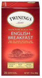 6 Boxes of Twinings English Breakfast Tea Bags