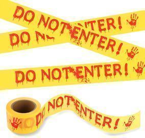 Halloween Decorations - DO NOT Enter Tape - 3" X 328ft