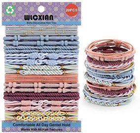 20 PCS Boho Elastic Hair Ties