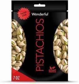 Wonderful Pistachios In Shell, Sweet Chili Flavored Nuts, 7 Ounce Resealable Bag