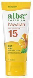 Alba Botanica SPF15 Sunscreen, 3oz