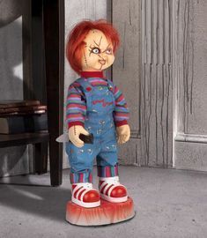 2 Foot Life Size Animated Chucky Halloween Decoration