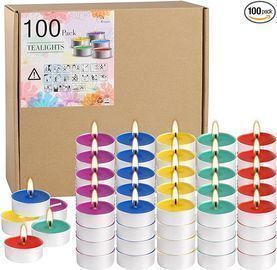 Assorted Color Tea Light Candles