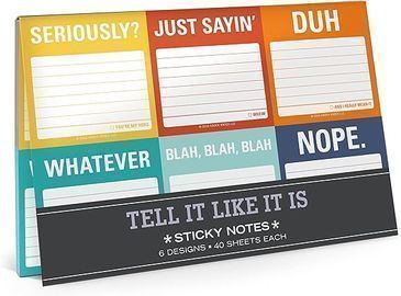 Tell It Like It is Sticky Note Packet