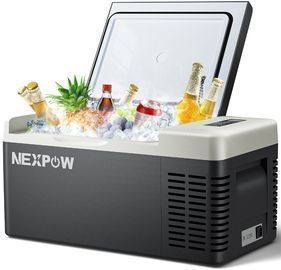 Nexpow 20QT 12/24VDC & 110-240VAC Car Fridge/Cooler