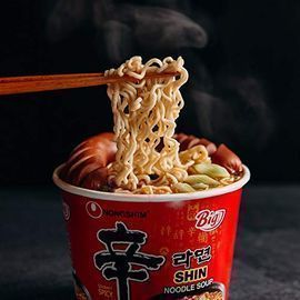 6-Pack Nongshim Shin Spicy Cup Noodle Soup