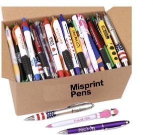 3lb Blue/Black Misprint Retractable Pens (Approx. 171 Pens)