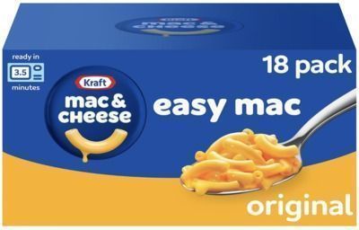 Kraft Easy Mac Original Macaroni & Cheese Microwavable Dinners, 18ct