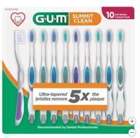 GUM Summit Toothbrush, 10-pack