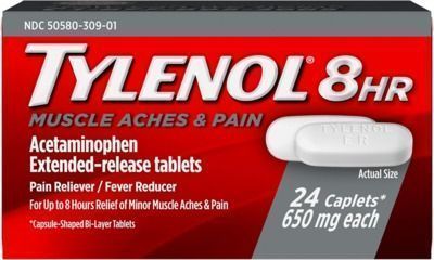 Tylenol 8 HR Muscle Aches & Pain - 650 mg - 24 ct.