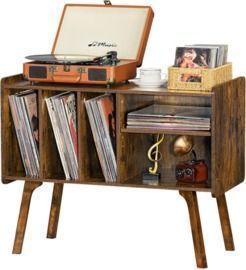 Record Player Stand with 4 Cabinets