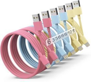 iPhone Charger Cables - 6Pack